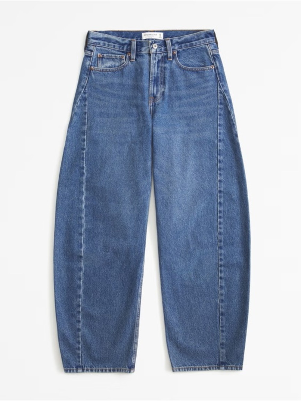ABERCROMBIE & FITCH • the Barrel jeans mid rise medium wash size 25 0 long
